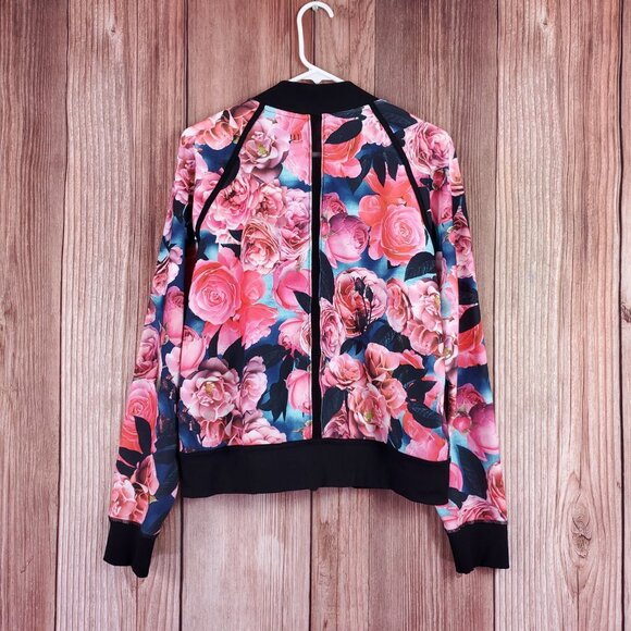 Lululemon Om Me Home Jacket Womens Size 12 Secret Garden Black Luon Athleisure - Picture 2 of 15